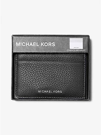 Hudson Pebbled Leather Card Case