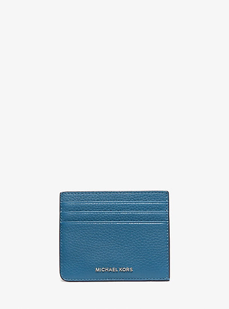 Hudson Pebbled Leather Card Case