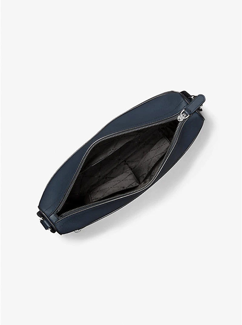 Edison Medium Scratch-Resistant Crossgrain Leather Messenger Bag
