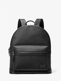 Edison Scratch-Resistant Crossgrain Leather Backpack