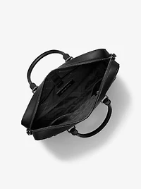 Jet Set Pebbled Leather Briefcase