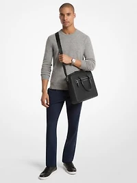 Jet Set Pebbled Leather Briefcase