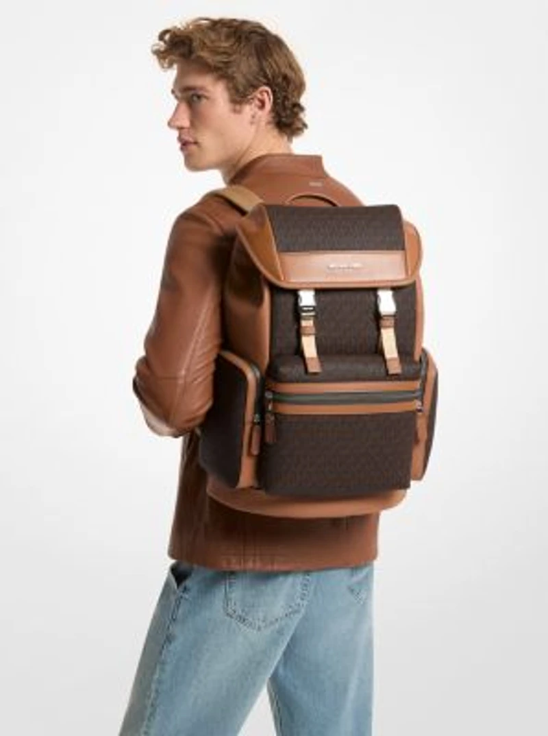 Jet Set Signature Logo Backpack