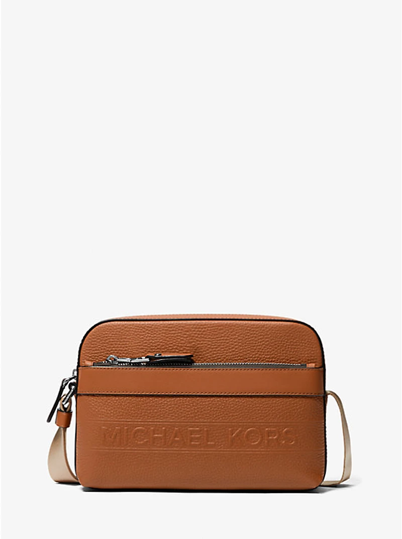 Hudson Pebbled Leather Utility Crossbody Bag