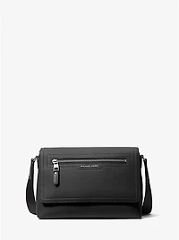Hudson Small Pebbled Leather Messenger Bag