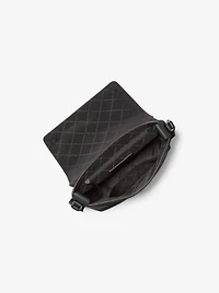 Hudson Small Pebbled Leather Messenger Bag