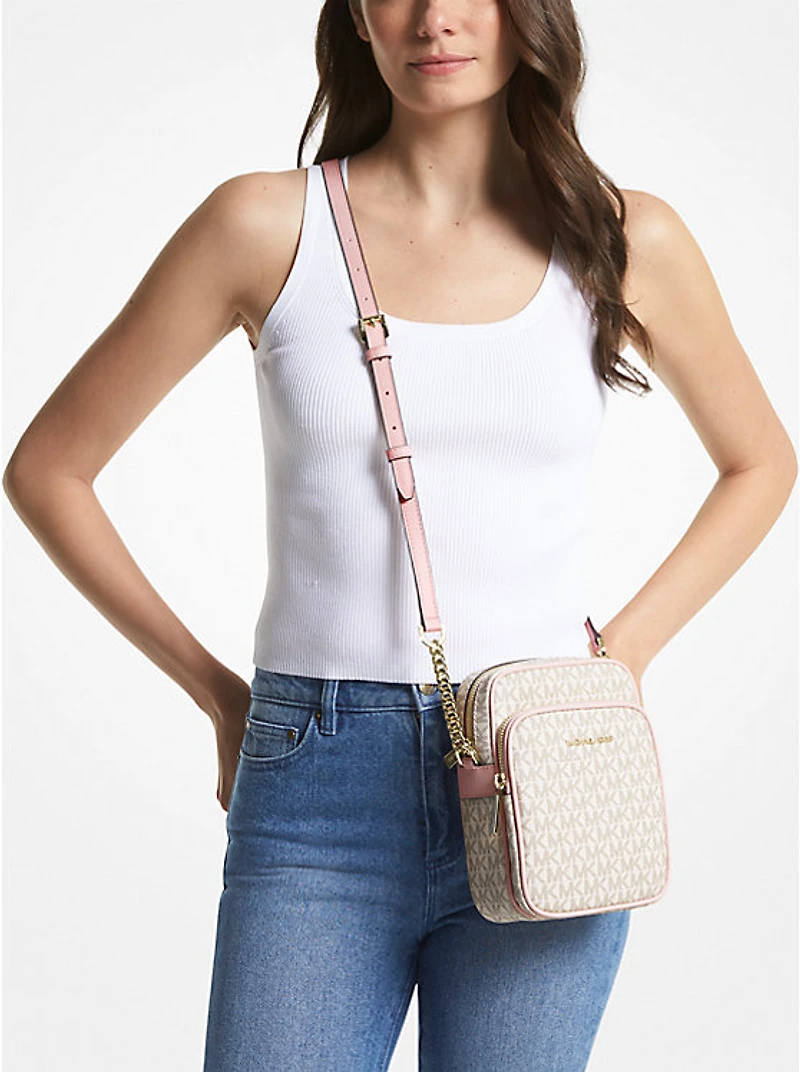 Jet Set Travel Medium Logo Crossbody Bag