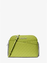 Jet Set Travel Medium Logo Dome Crossbody Bag