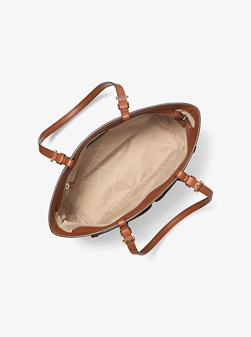 Jet Set Medium Logo Pocket Tote Bag