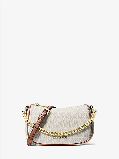 Carmela Small Signature Logo Convertible Crossbody Bag