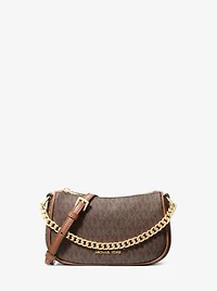 Carmela Small Signature Logo Convertible Crossbody Bag