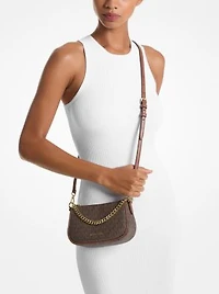 Carmela Small Signature Logo Convertible Crossbody Bag