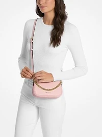 Carmela Small Pebbled Leather Convertible Crossbody Bag