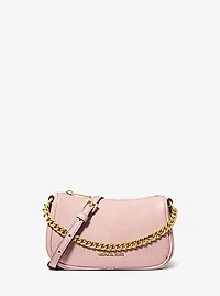 Carmela Small Pebbled Leather Convertible Crossbody Bag