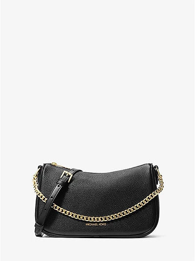 Carmela Medium Pebbled Leather Convertible Crossbody Bag