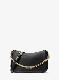 Carmela Medium Pebbled Leather Convertible Crossbody Bag