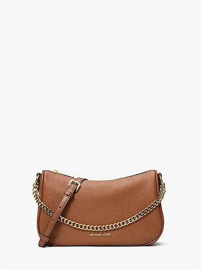 Carmela Medium Pebbled Leather Convertible Crossbody Bag