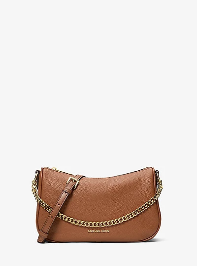 Carmela Medium Pebbled Leather Convertible Crossbody Bag