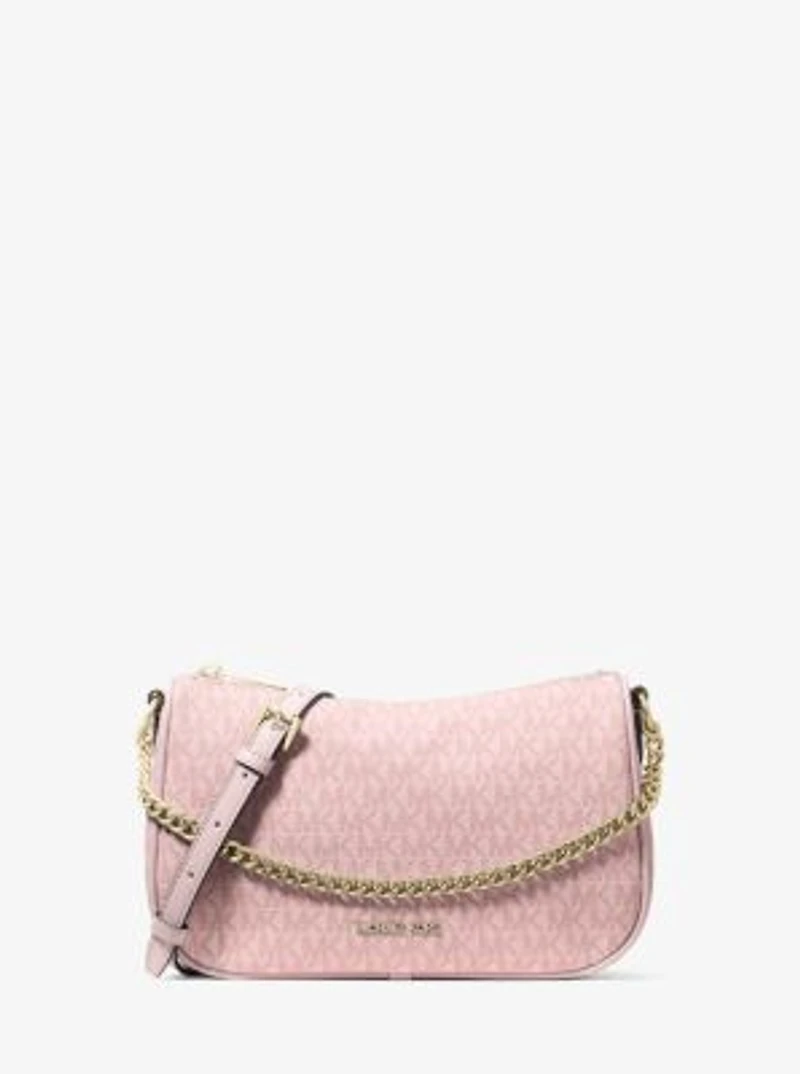 Carmela Medium Signature Logo Convertible Crossbody Bag