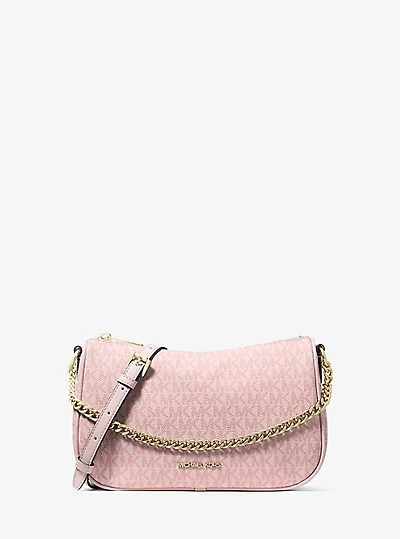 Carmela Medium Signature Logo Convertible Crossbody Bag