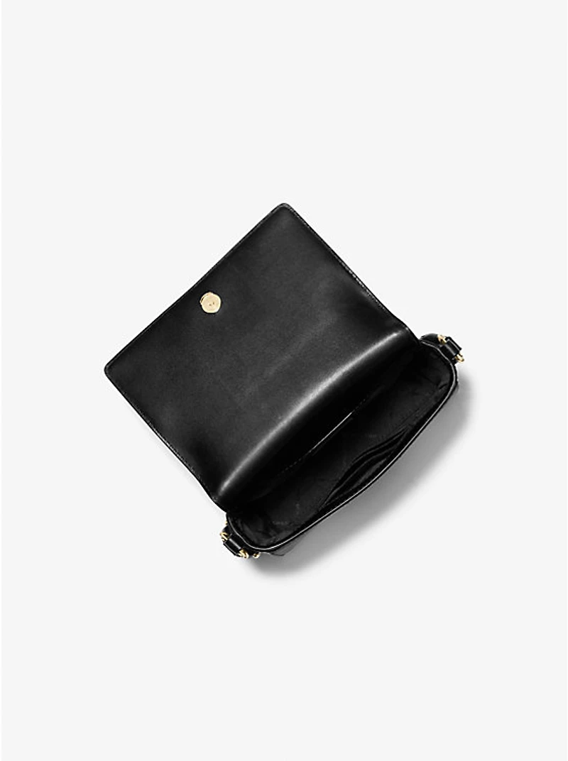 Vincent Small Saffiano Leather Crossbody Bag with Signature Logo Card Case