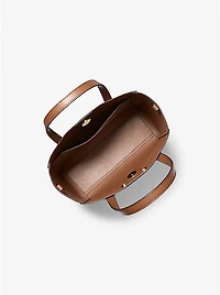Vincent Small Signature Logo Convertible Tote Bag with Card Case