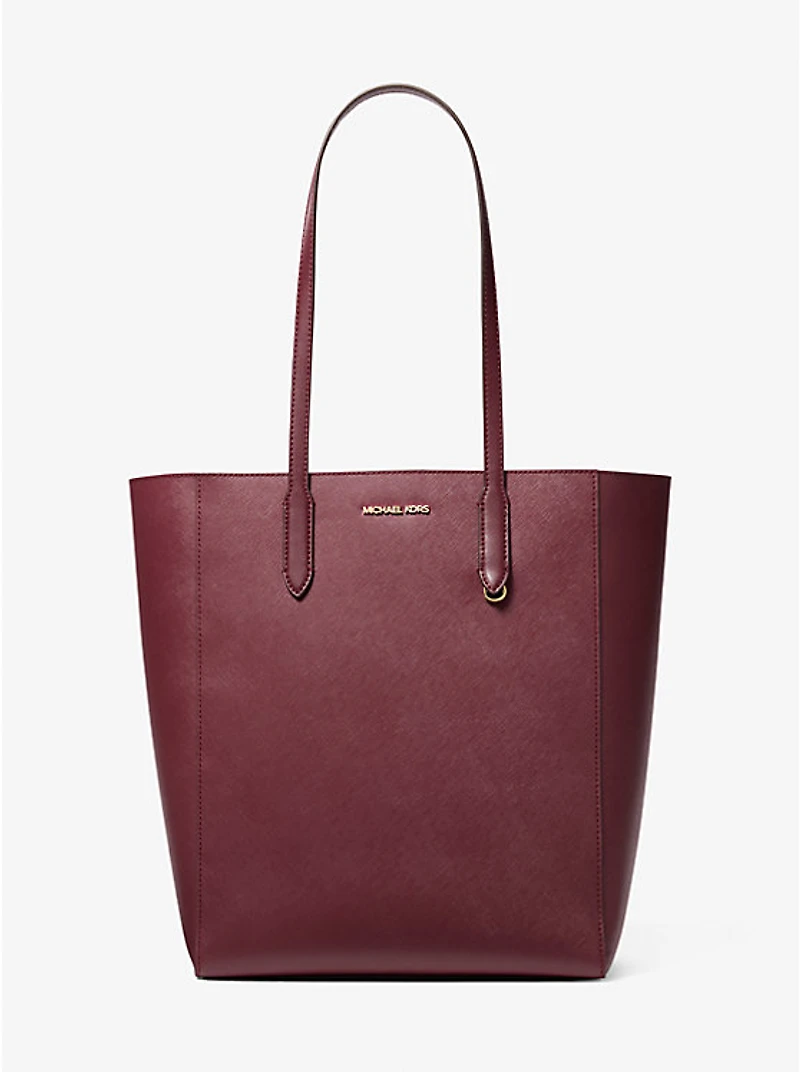 Vincent Large Saffiano Leather Tote Bag With Card Case