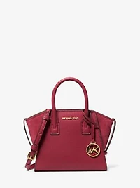 Avril Extra-Small Leather and Suede Satchel