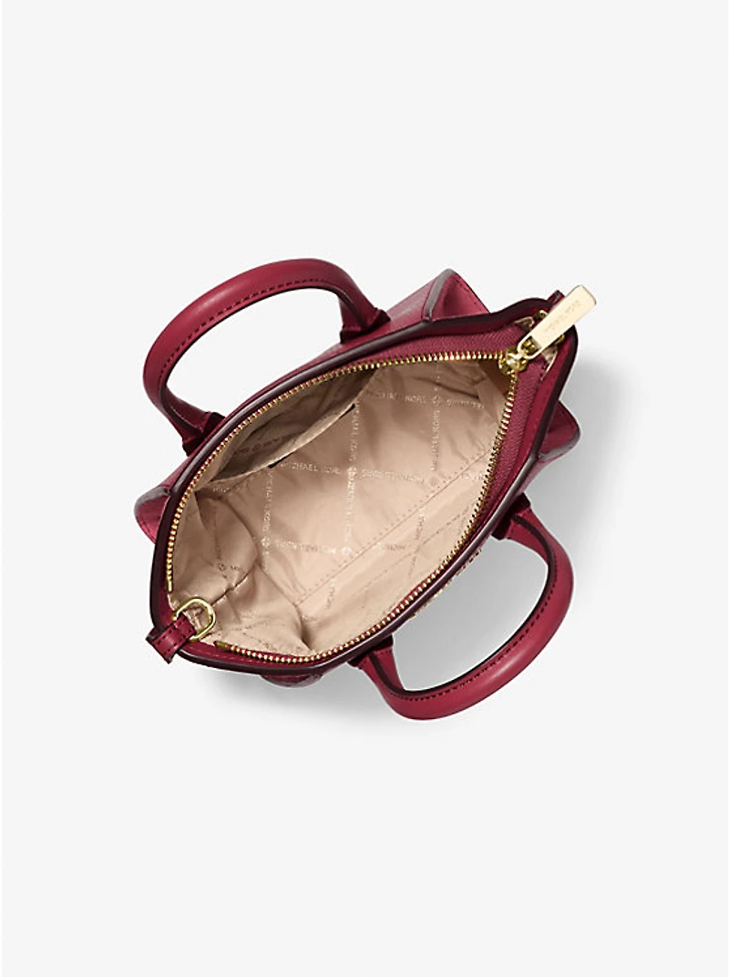 Avril Extra-Small Leather and Suede Satchel