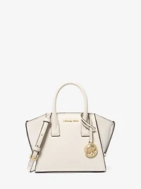 Avril Extra-Small Leather and Suede Satchel