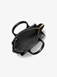 Avril Small Pebbled Leather Satchel
