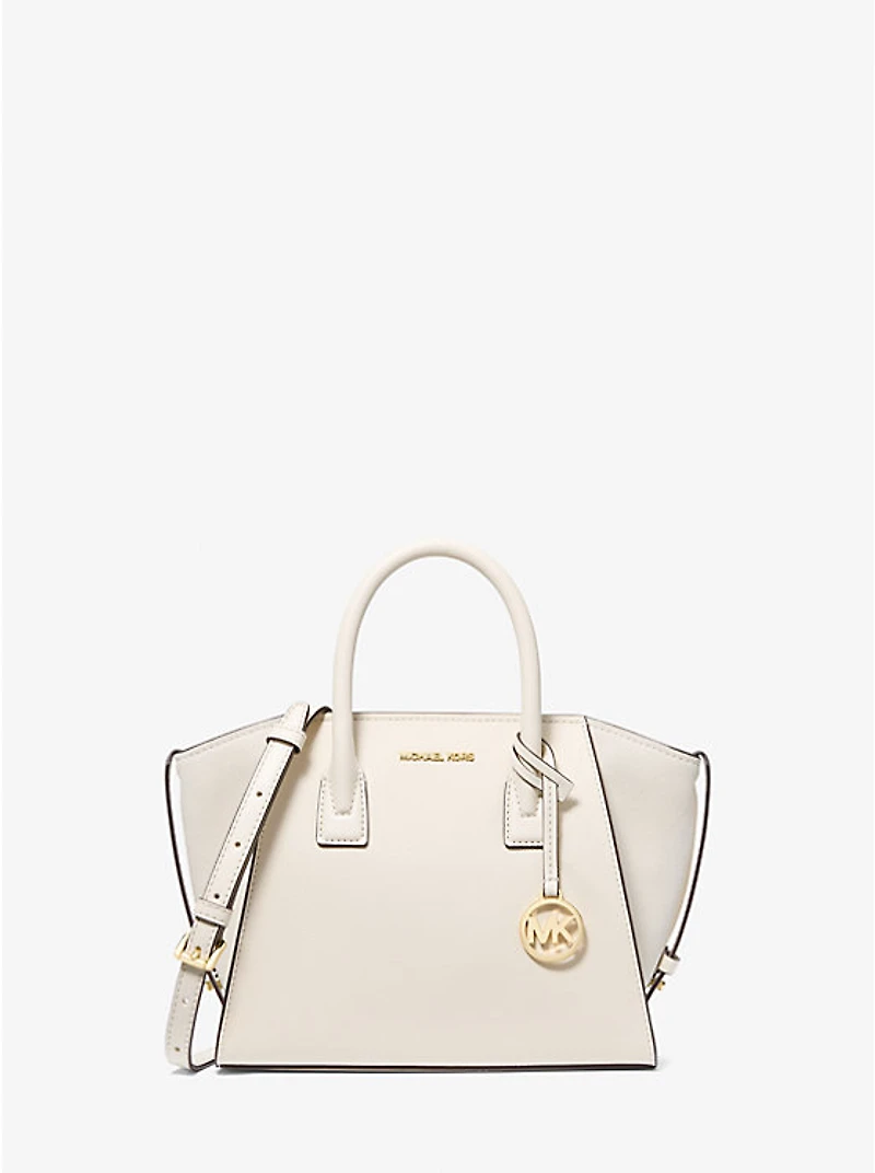 Avril Small Pebbled Leather Satchel