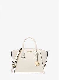 Avril Small Pebbled Leather Satchel