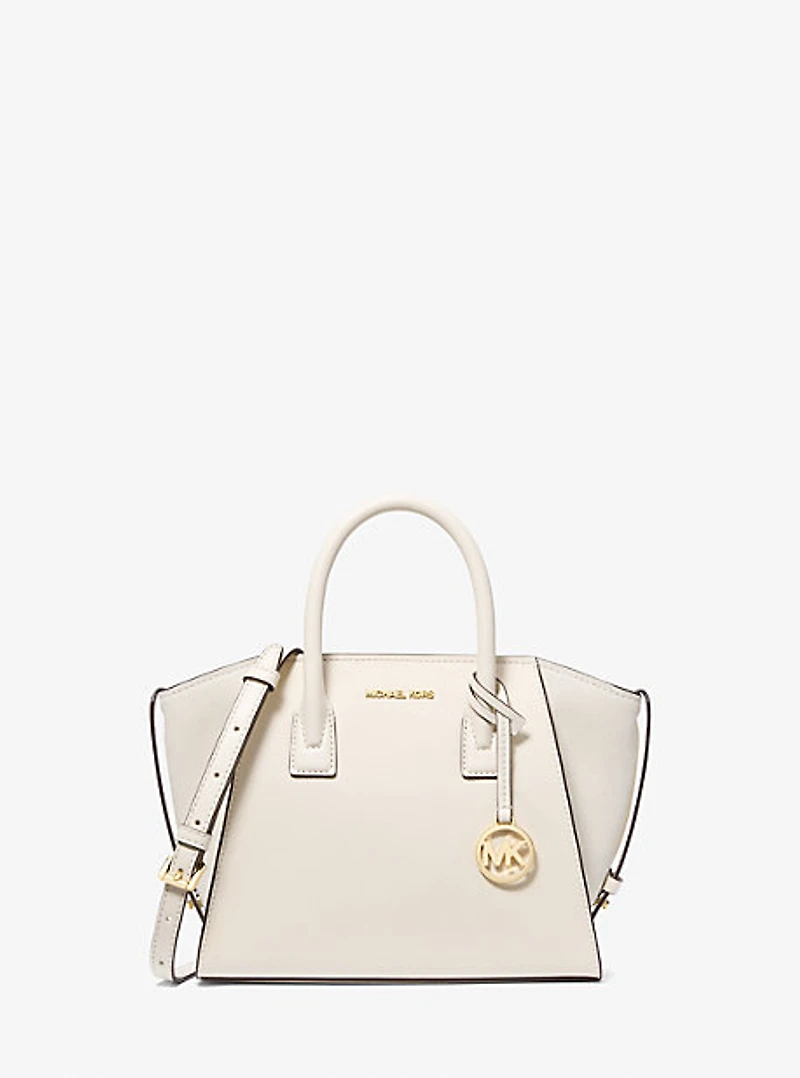 Avril Small Pebbled Leather Satchel