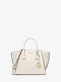 Avril Small Pebbled Leather Satchel