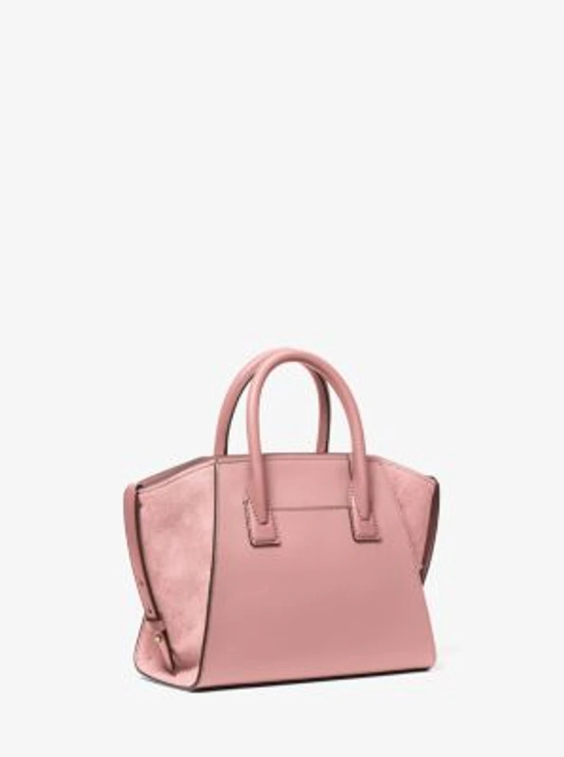 Avril Small Pebbled Leather Satchel