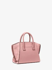 Avril Small Pebbled Leather Satchel