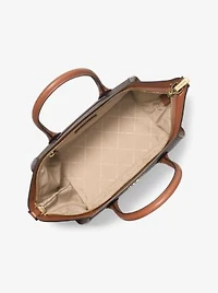 Avril Large Signature Logo Satchel