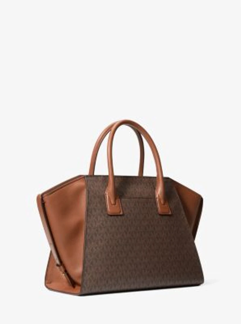 Avril Large Signature Logo Satchel