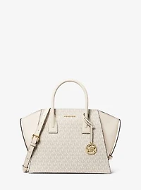 Avril Large Signature Logo Satchel