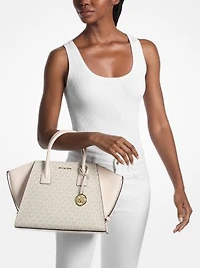 Avril Large Signature Logo Satchel