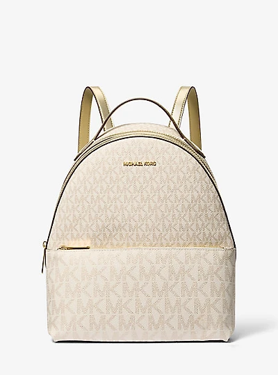 Sheila Medium Two-Tone Signature Logo Backpack