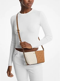 Jet Set Small Two-Tone Logo Crossbody Bag