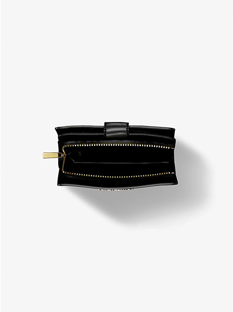 Jet Set Medium Two-Tone Logo Wallet