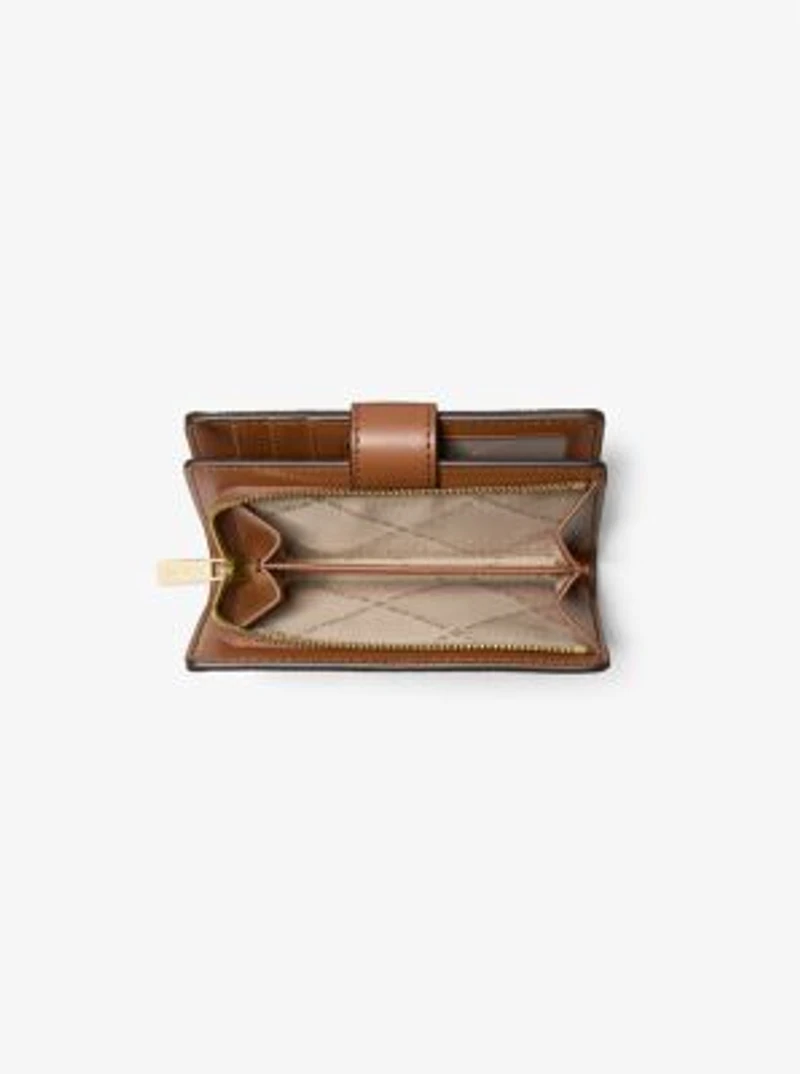 Jet Set Medium Two-Tone Logo Wallet