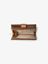 Jet Set Medium Two-Tone Logo Wallet