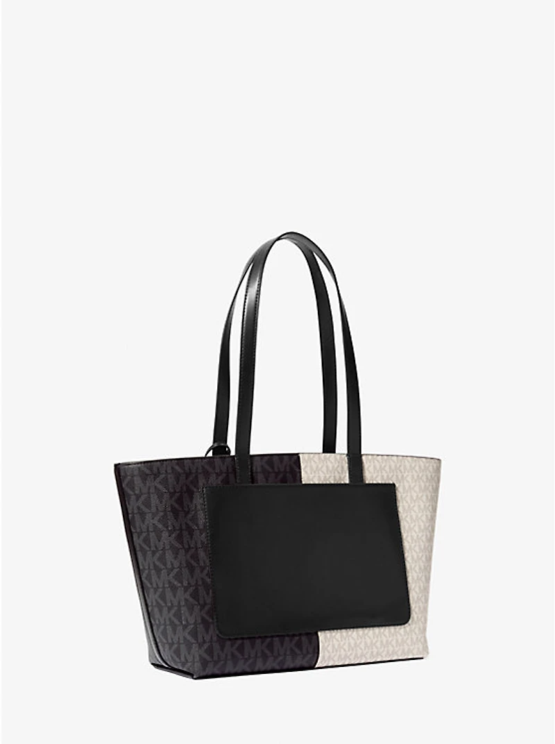 Jet Set Medium Two-Tone Logo Tote Bag