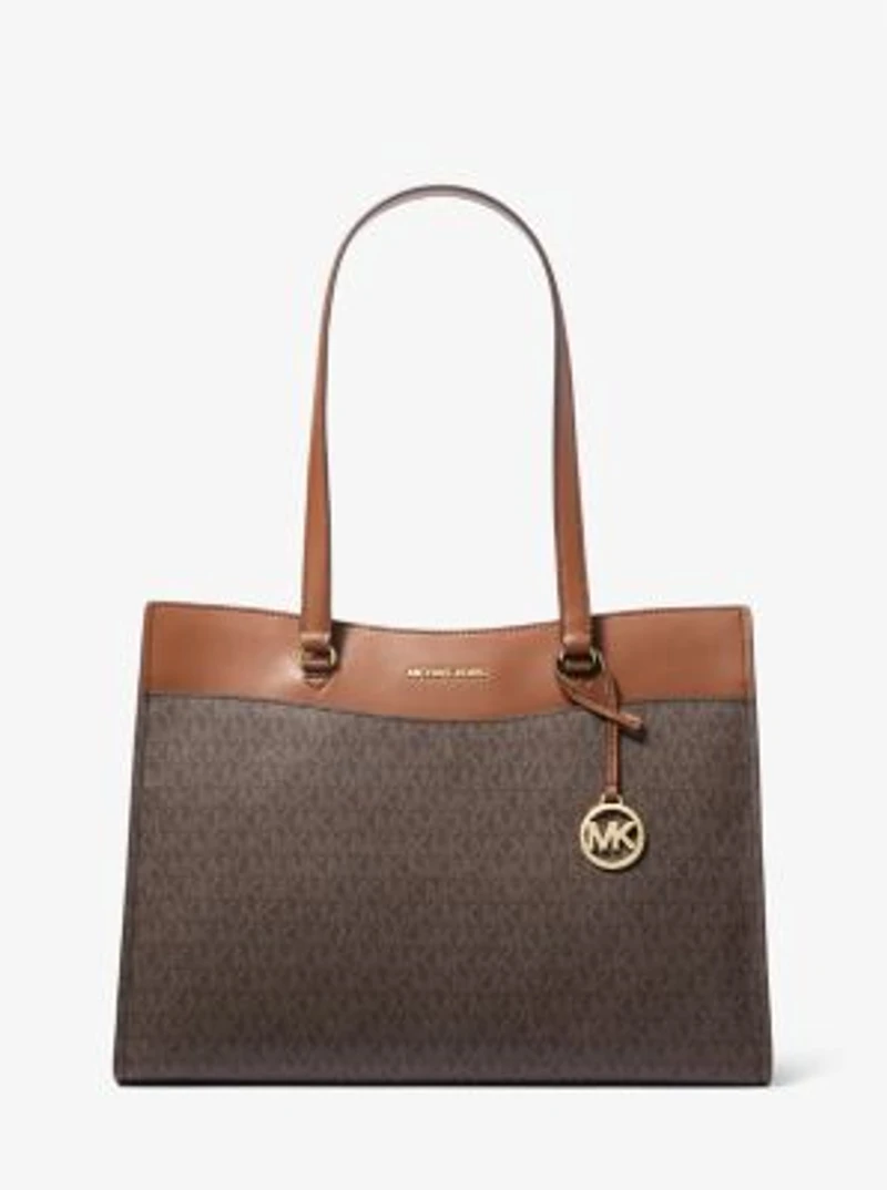 Jet Set Large Signature Logo Tote Bag
