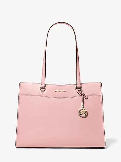 Jet Set Travel Large Saffiano Leather Pocket Tote Bag