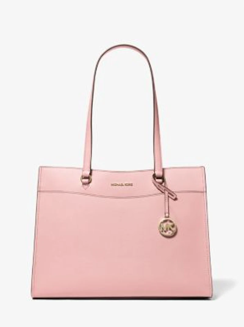 Jet Set Travel Large Saffiano Leather Pocket Tote Bag